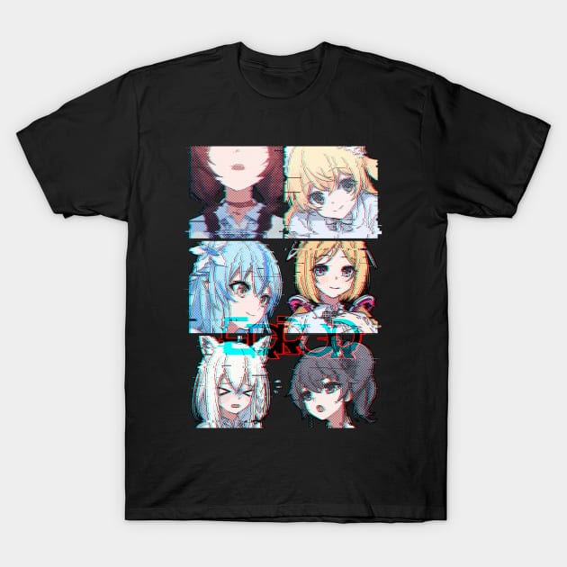 Hololive Error Glitched T-Shirt by TonaPlancarte